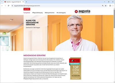 Klinik für Medizinische Geriatrie Klinik für Medizinische Geriatrie